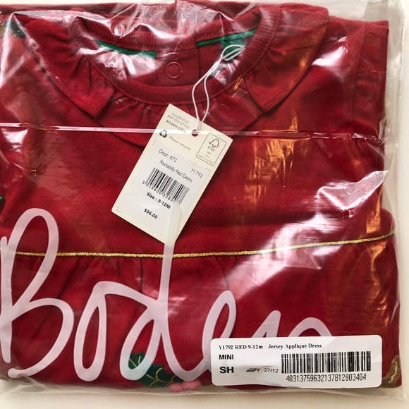 NWT Mini Boden Jersey Appliqué Dress - Picture 8 of 10